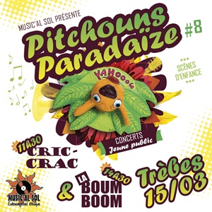 CONCERTS Pitchouns Paradaïze #8 : Cric-crac + Boum Boom